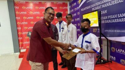 Kelakuan Baik, Tiga Narapidana Lapas Banjarbaru Dapat Remisi